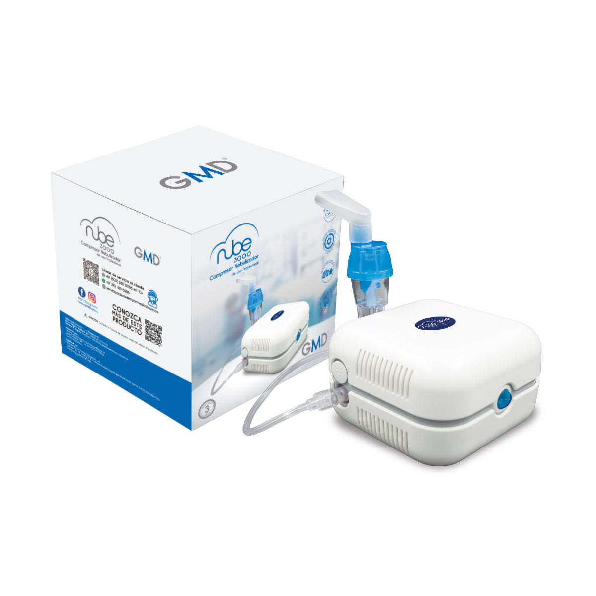 Nube 3000 Compresor Nebulizador GMD