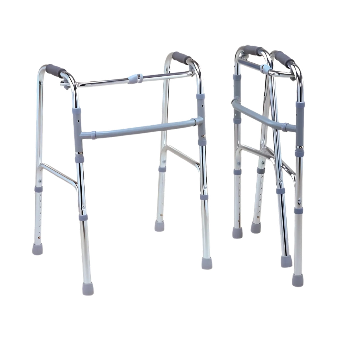 Caminador con Barra Gris