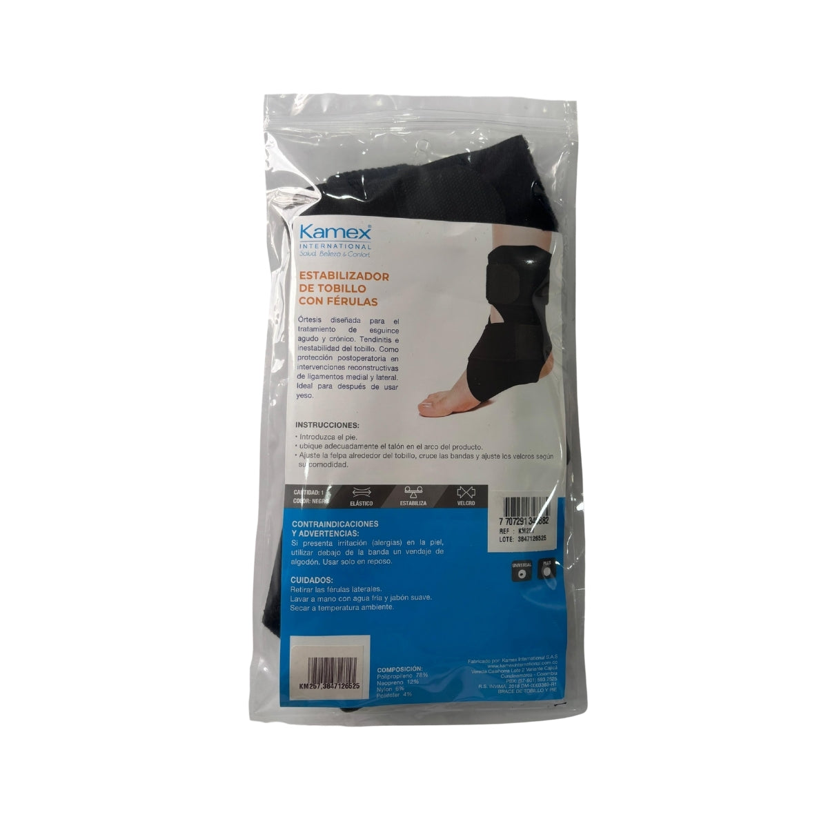 Estabilizador de Tobillo con Férulas