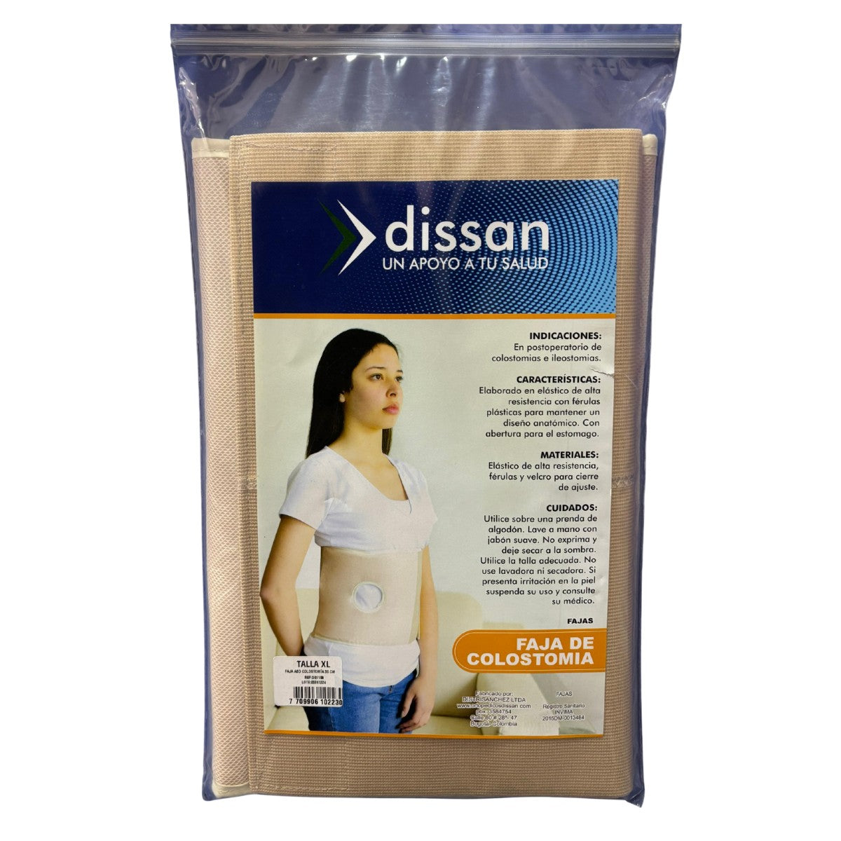 Faja Abdominal Colostomía 30cm