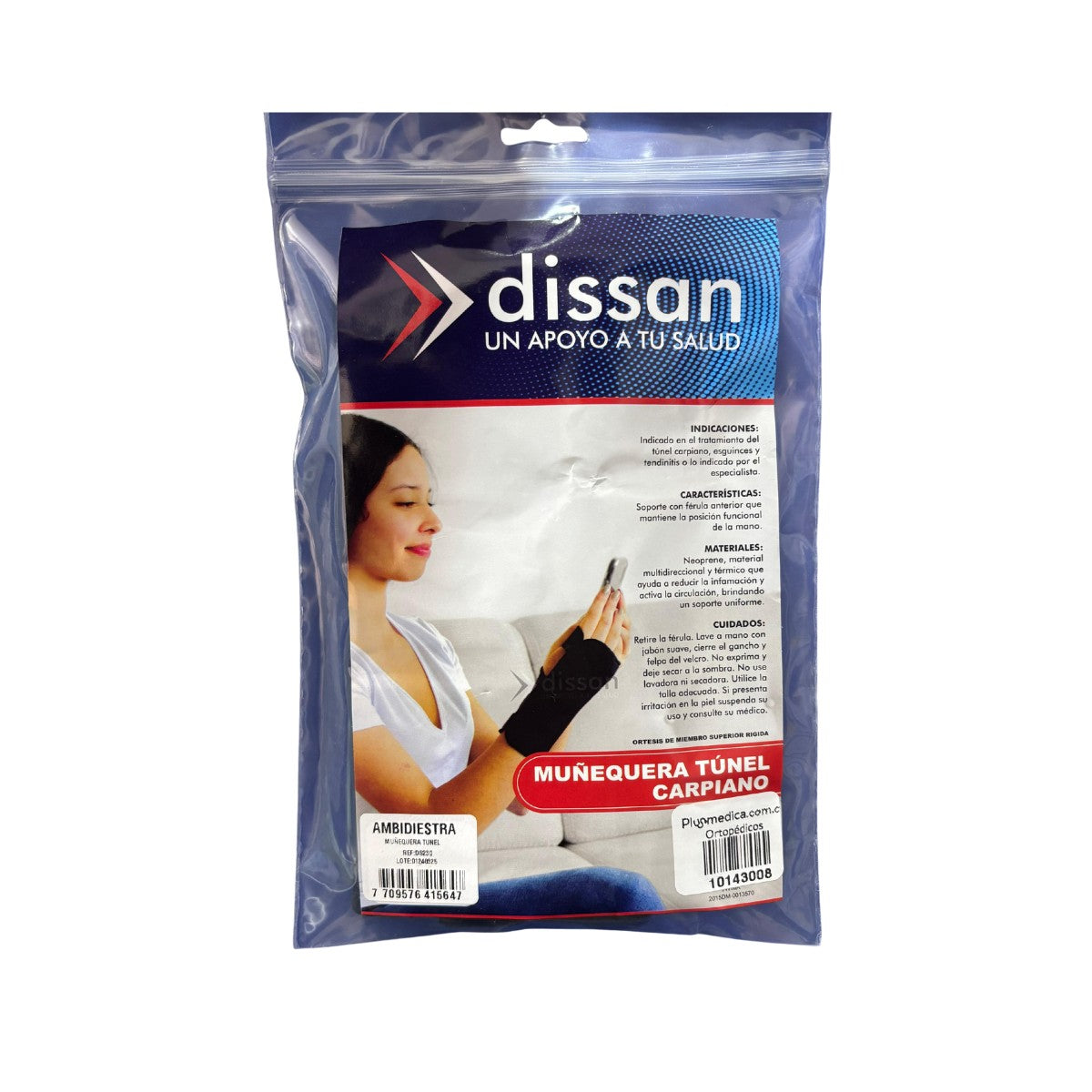 Muñequera Túnel Carpiano Ambidiestra