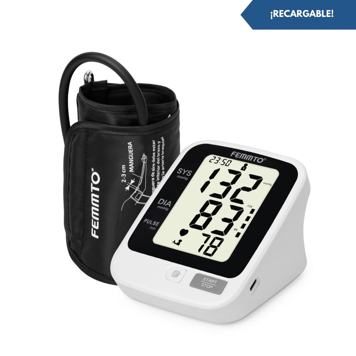 Tensiómetro Femmto Monitor de Presión Arterial de Brazo