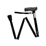 Bastón Plegable Aluminio Mango T Negro